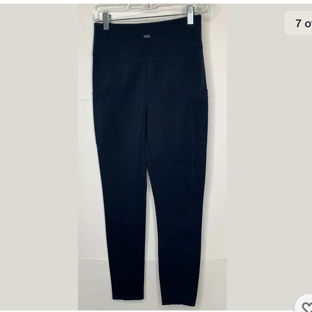 Zuda Womens Z Stretch Momentum Navy Leggings Small - Picture 9 of 9